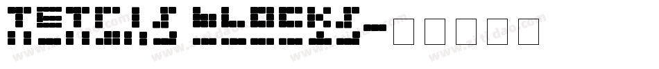 Tetris Blocks字体转换
